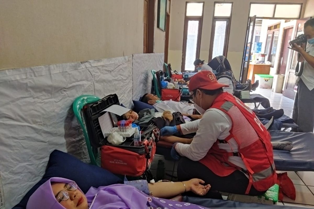 Wabup Sukabumi sebut donor darah aksi kemanusiaan dukung sistem kesehatan