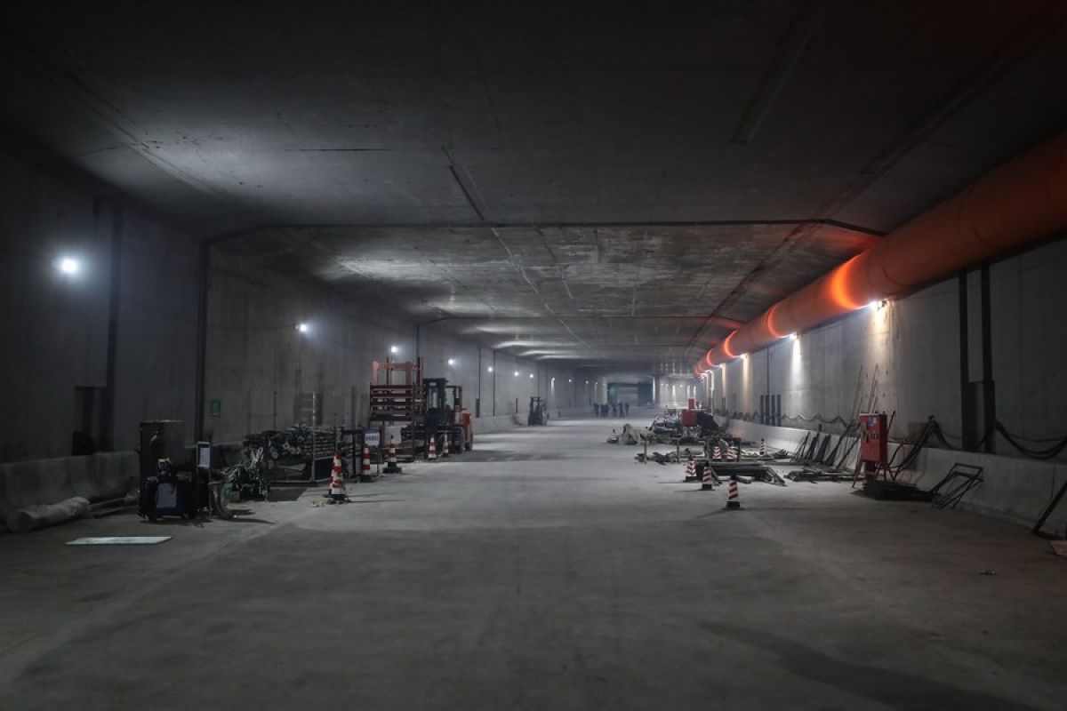 Terowongan jalan tol bawah laut di China utara rampung dibangun
