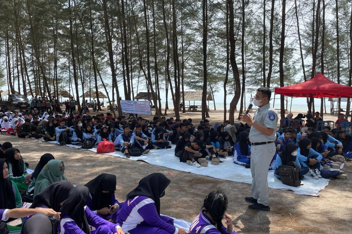 Jasa Raharja Bangka Belitung bantu sosialisasi cegah kecelakaan lalu lintas