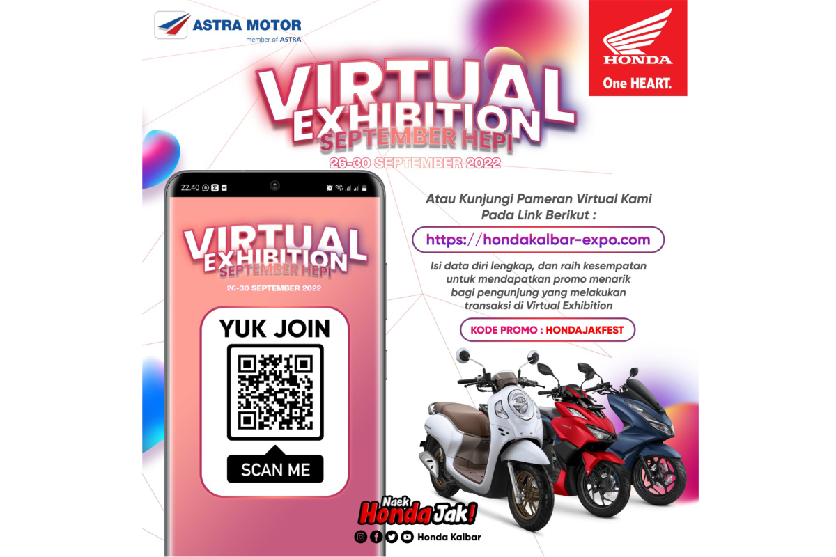 Honda Kalbar ajak konsumen jelajahi pameran motor di Honda Virtual Exhibition