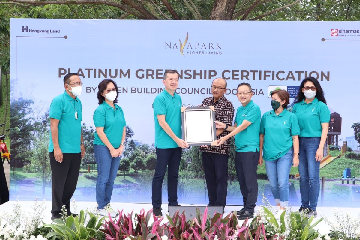 NavaPark raih penghargaan Greenship Neighborhood Platinum Pertama