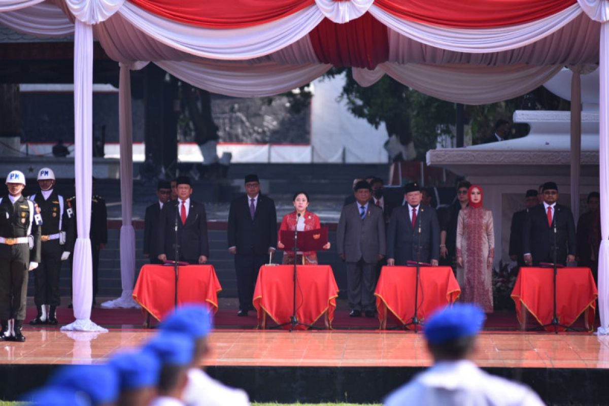 Ketua DPR bacakan ikrar di upacara peringatan Hari Kesaktian Pancasila