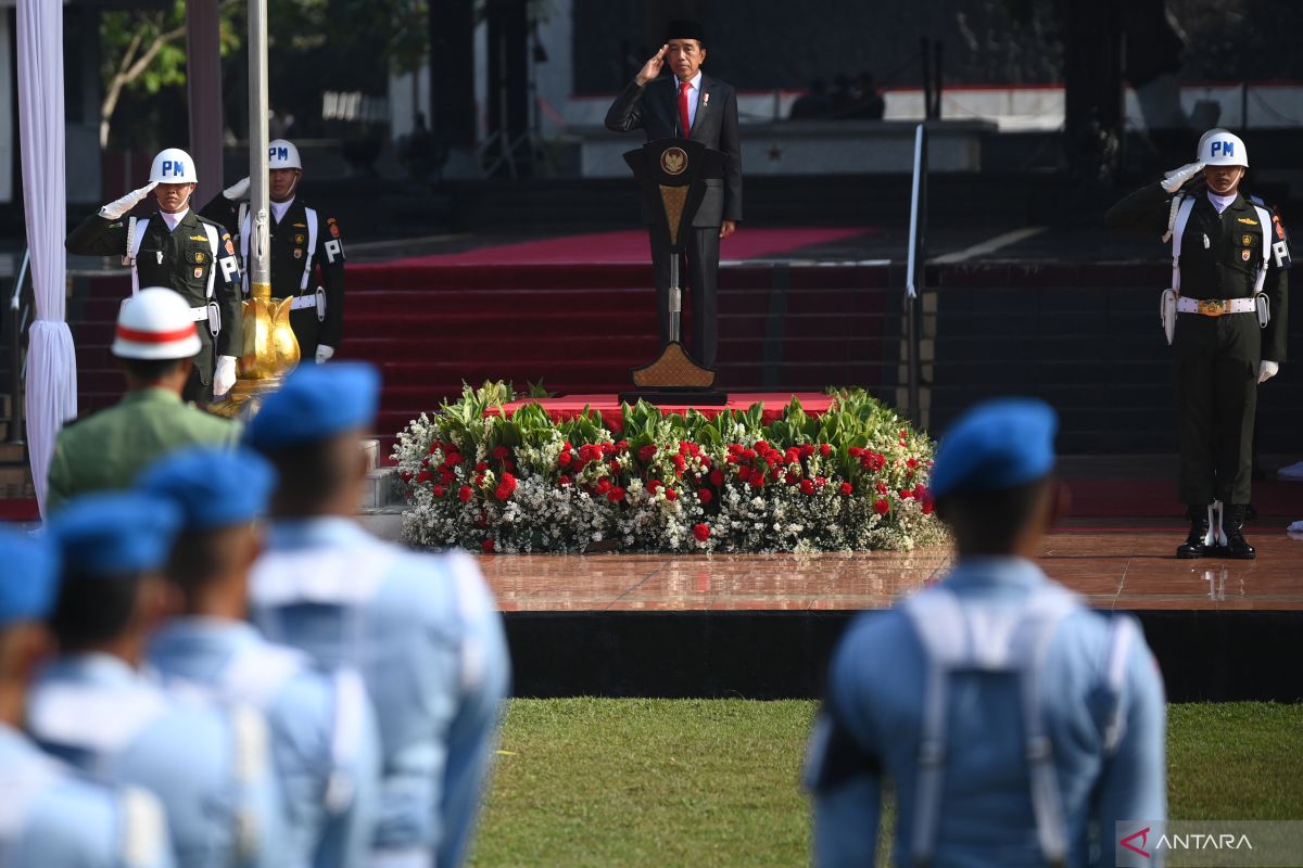 Presiden Jokowi pimpin upacara Hari Kesaktian Pancasila di Lubang Buaya