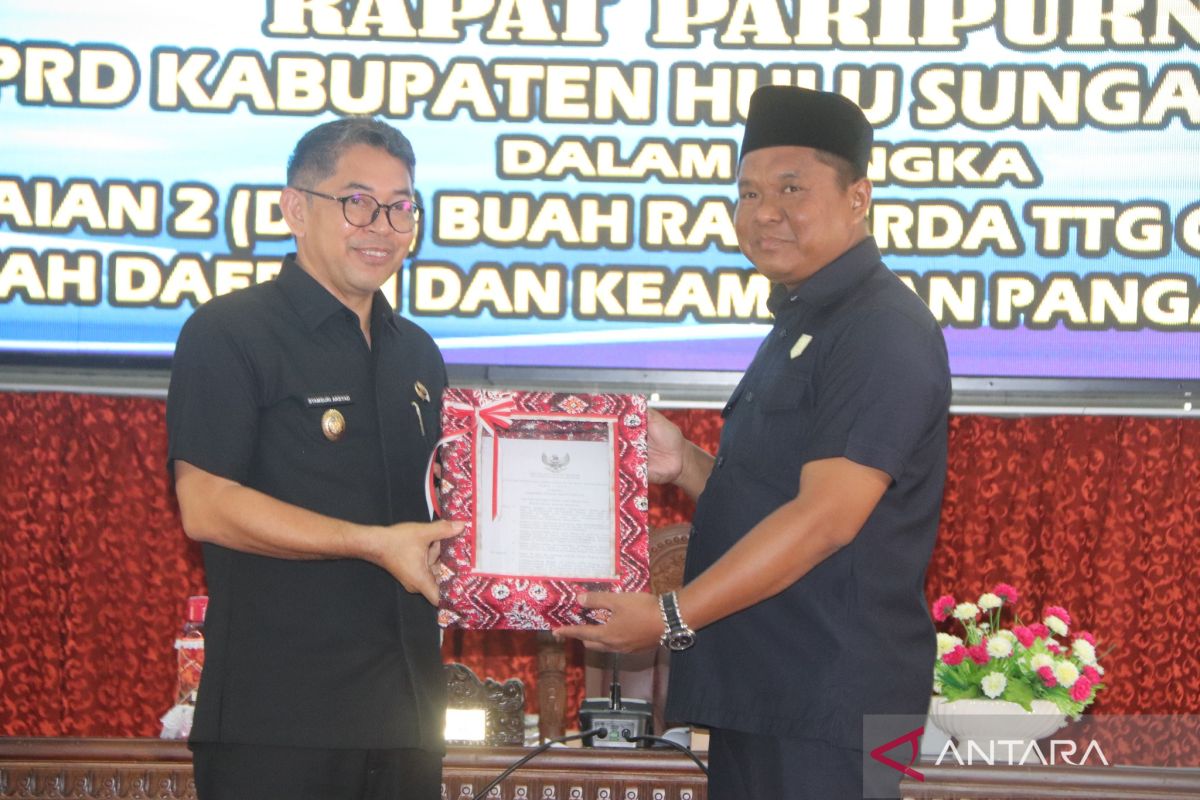 Wabup HSS sampaikan raperda cadangan dan keamanan pangan