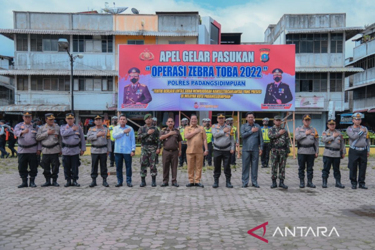 Polres Padang Sidempuan gelar apel pasukan operasi Zebra Toba