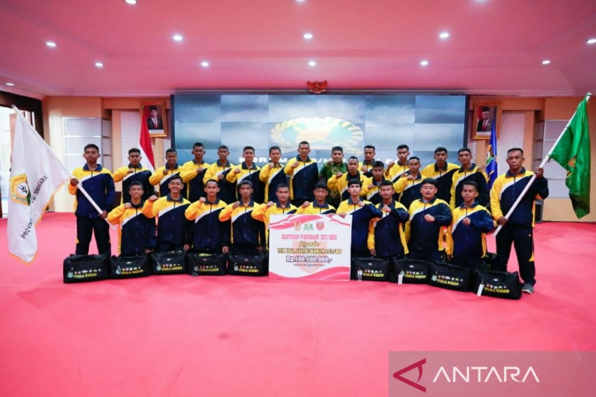 Pemprov Sulawesi Tenggara lepas kontingen sepak bola Liga Santri Piala Kasad 2022