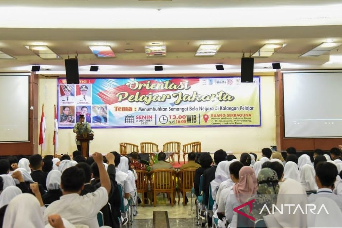 Ratusan pelajar Jakarta Timur ikuti orientasi bela negara