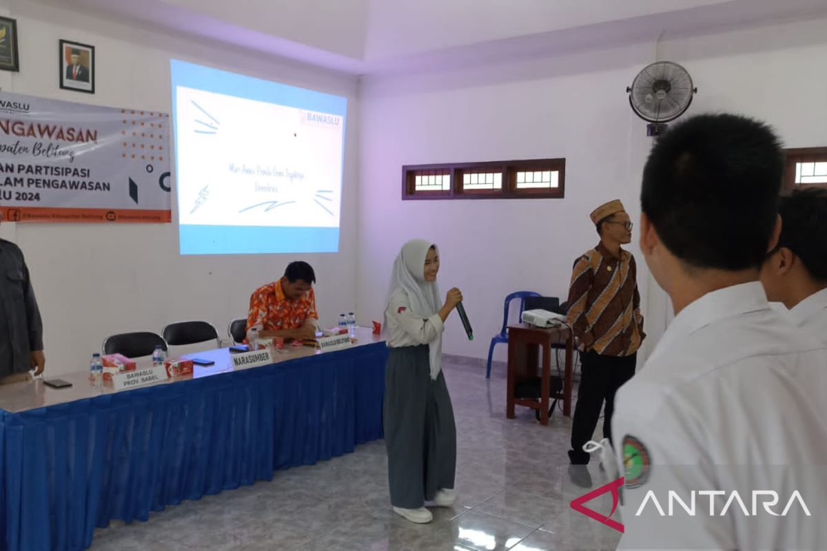Bawaslu Kabupaten Belitung ajak pemilih pemula awasi Pemilu 2024