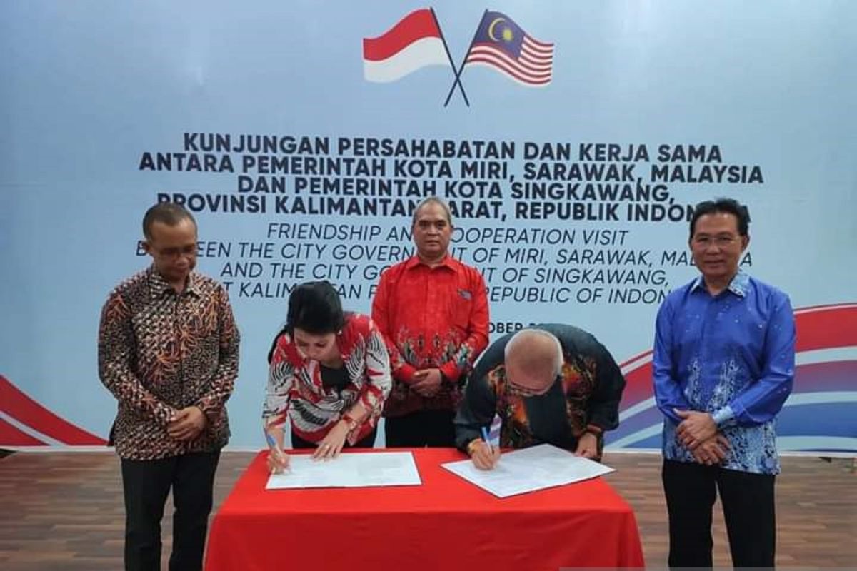 Singkawang forges friendship city agreement with Malaysia's Miri city
