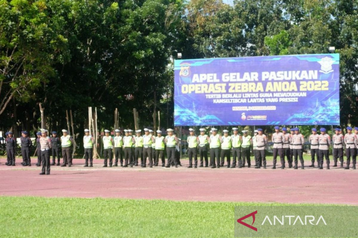 Polda Sulawesi Tenggara terjunkan 320 personel dalam Operasi Zebra 2022
