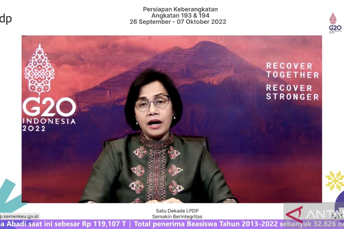 Sri Mulyani minta 32.826 penerima LPDP berkontribusi majukan RI