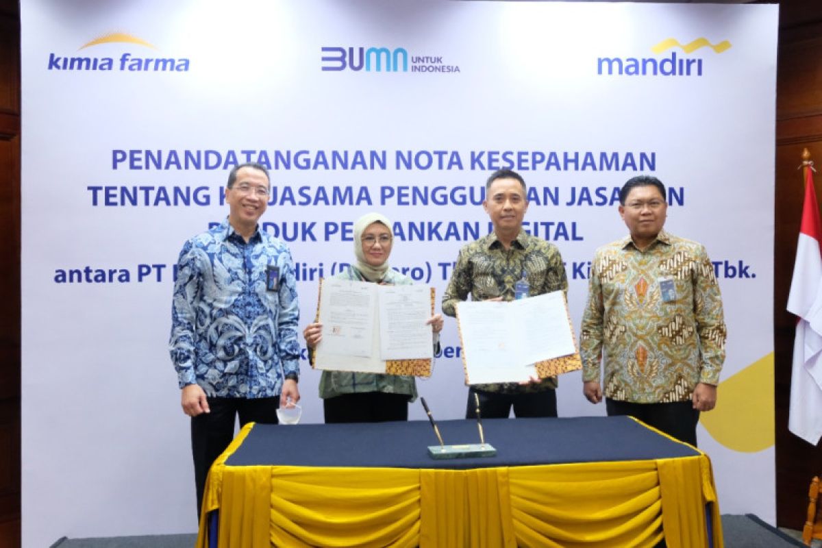 Kimia Farma dan Bank Mandiri berkolaborasi perkuat digitalisasi bisnis