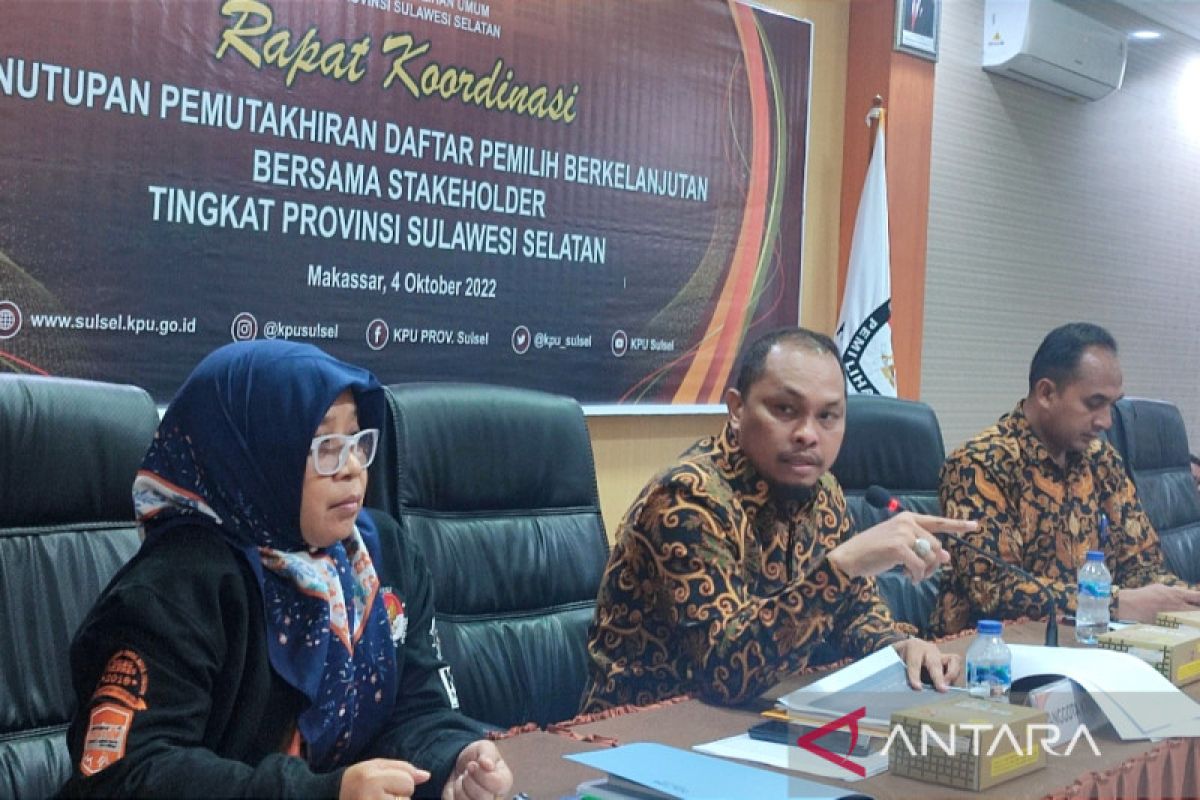 KPU Sulsel: Jumlah pemilih sah 6.321.334 jiwa