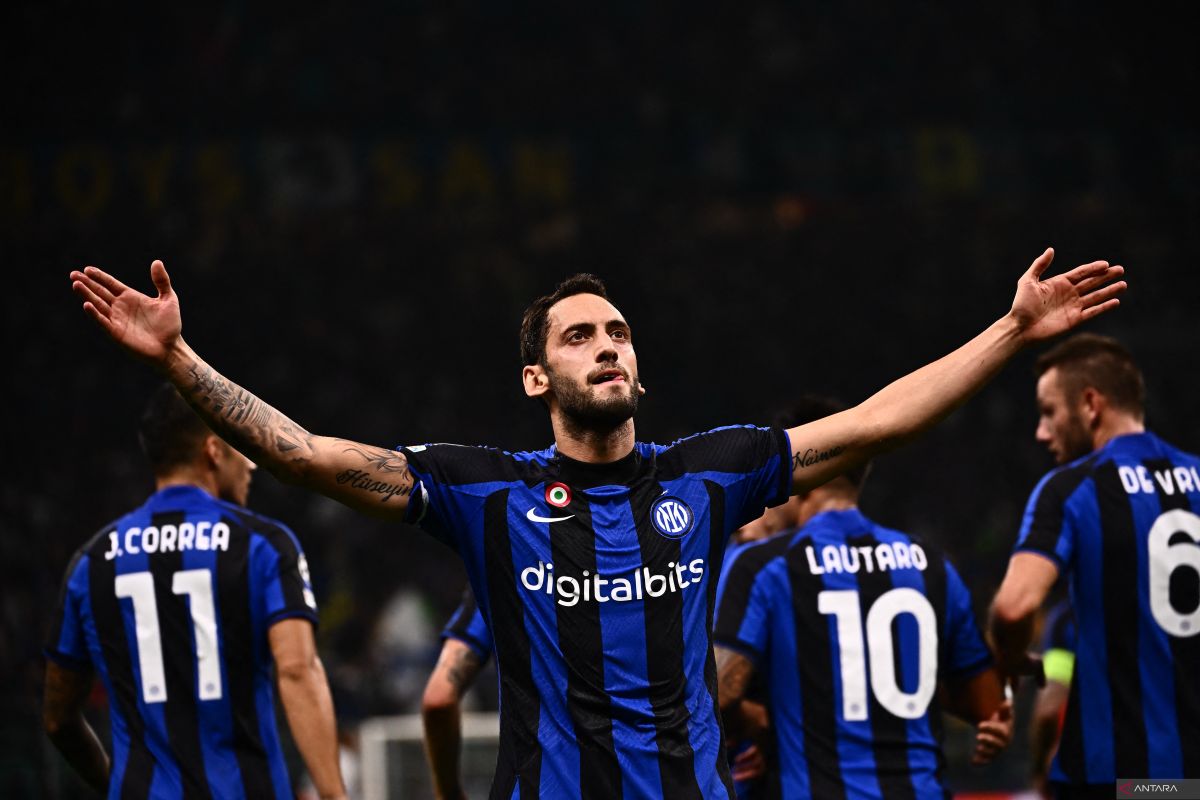 Liga Champions, gol tunggal Calhanoglu bantu Inter Milan tekuk Barcelona 1-0