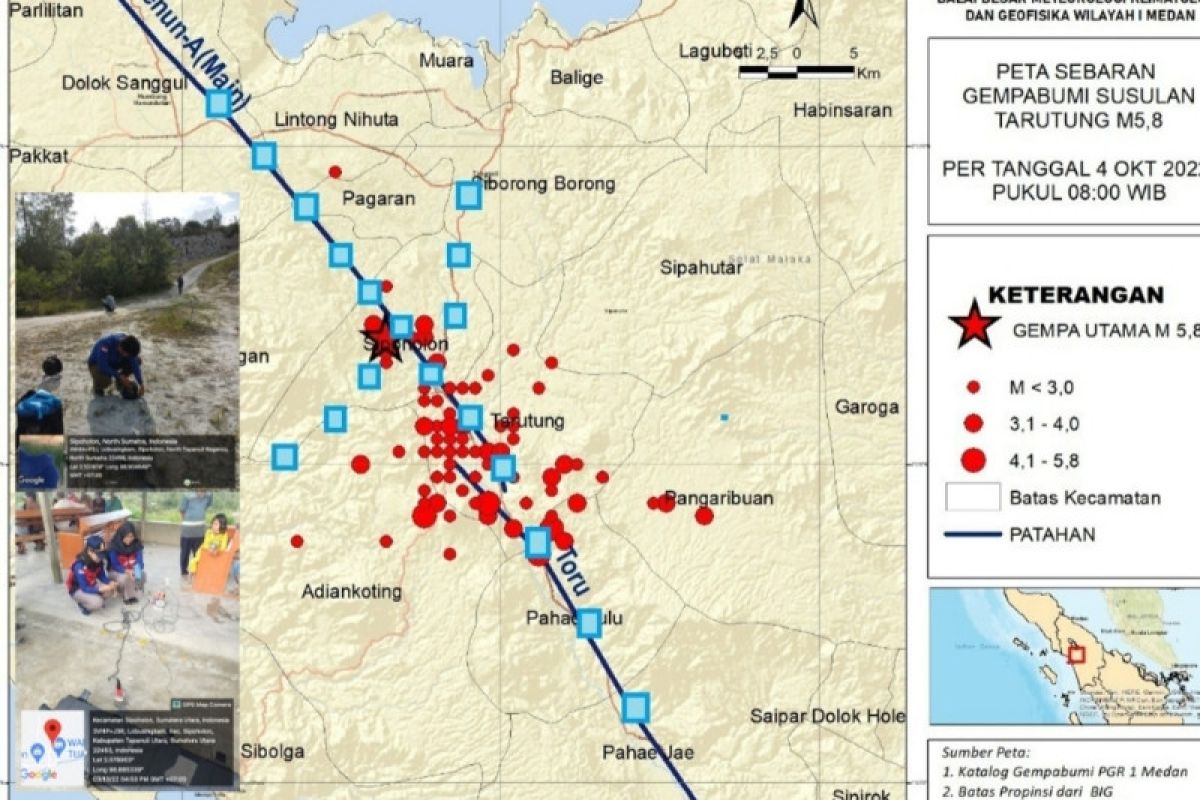 BMKG conducts macroseismic survey after North Tapanuli earthquake