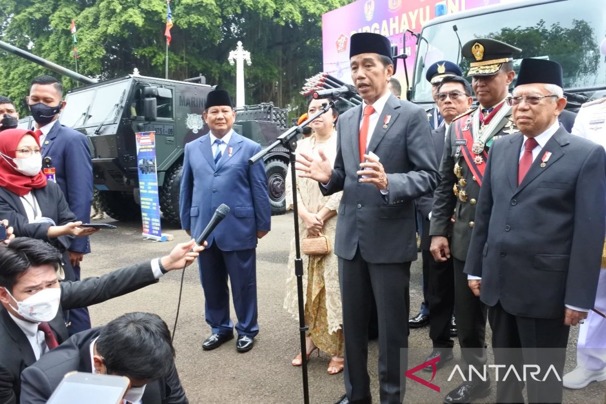 Presiden Joko Widodo instruksikan prajurit TNI tingkatkan profesionalitas