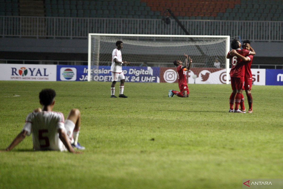 Kalah dari Indonesia, Pelatih UEA singgung kualitas rumput Stadion Pakansari