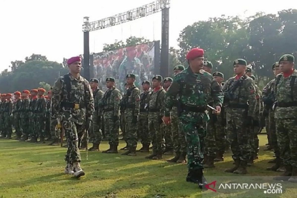 Tingkat kepercayaan masyarakat Indonesia terhadap TNI paling tinggi