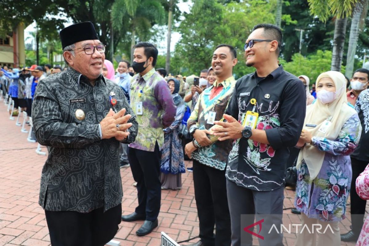 Apel perpisahan Husairi dihadiri ASN