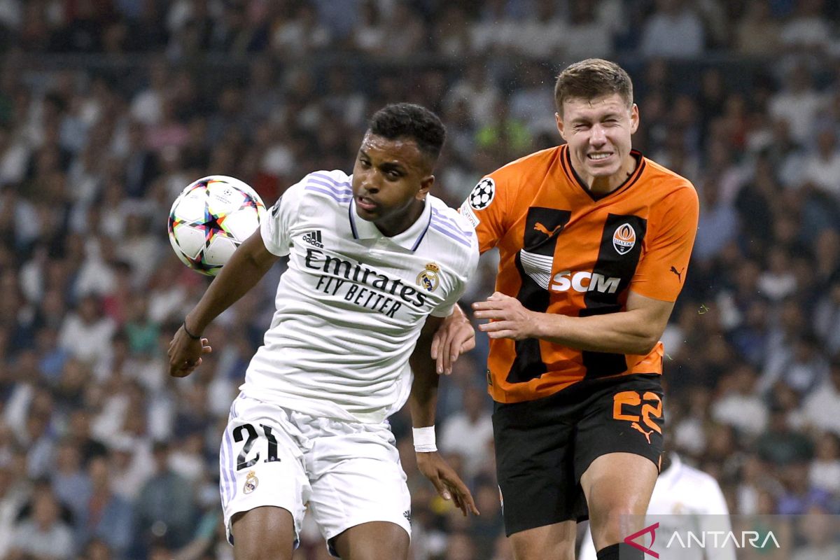 Liga Champions - Real Madrid atasi perlawanan Shakhtar Donetsk dengan skor tipis 2-1