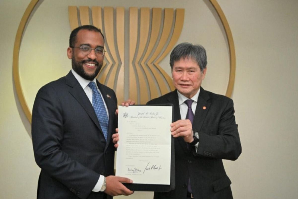 Dubes AS untuk ASEAN serahkan credentials kepada Sekjen Lim Jock Hoi