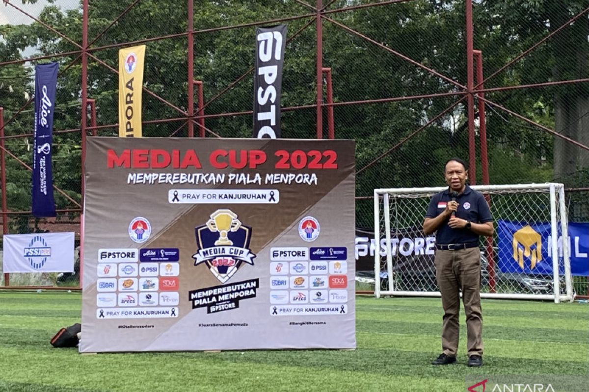 Menpora buka turnamen sepak bola Media Cup 2022