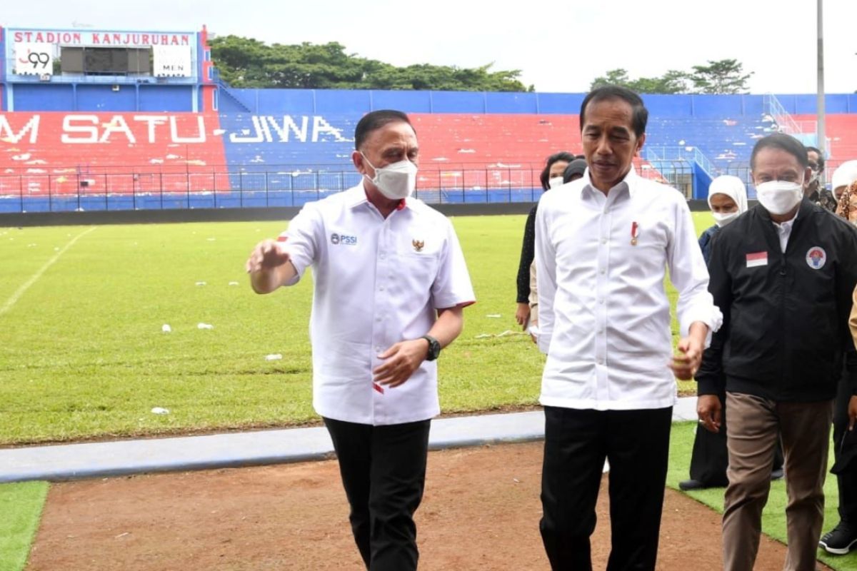 Arahan Presiden pascatragedi Kanjuruhan diikuti PSSI