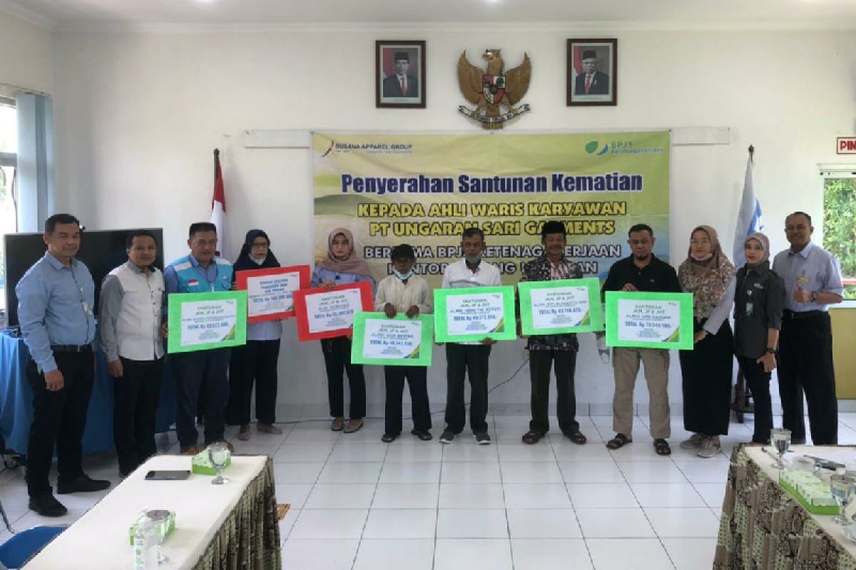 BPJAMSOSTEK Ungaran serahkan santunan Jaminan Kematian Rp515 juta