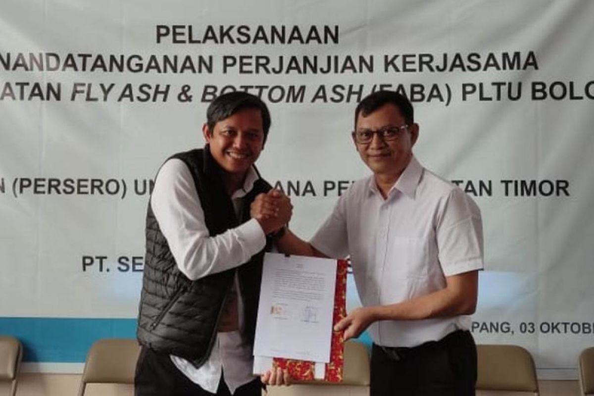 PLN NTT pasok FABA dukung produksi semen di PT Semen Kupang