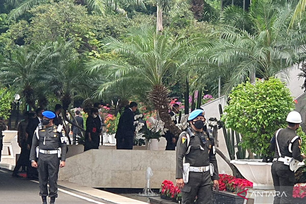 Presiden Jokowi tiba di Gedung Nusantara buka P20