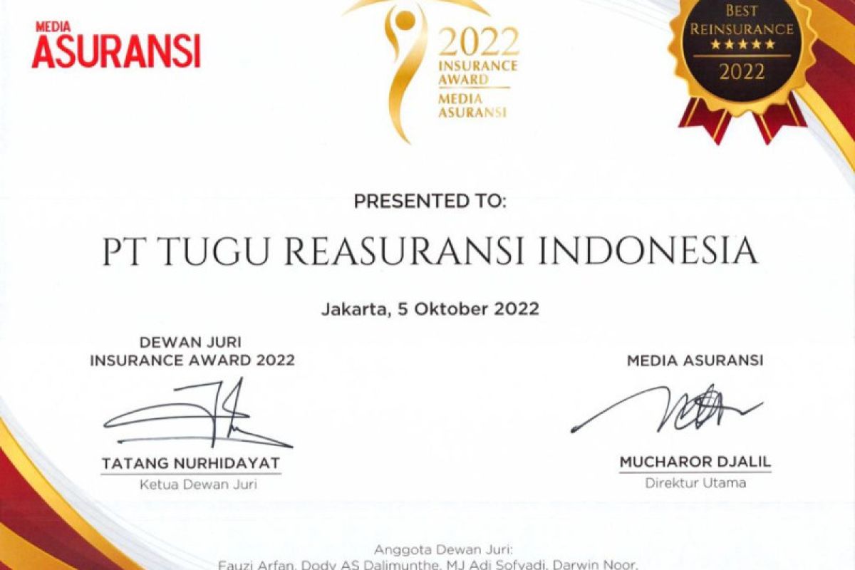 Tetap Raih Best Reinsurance 2022, Tugure Buktikan Bertahan Di Tengah Pandemi