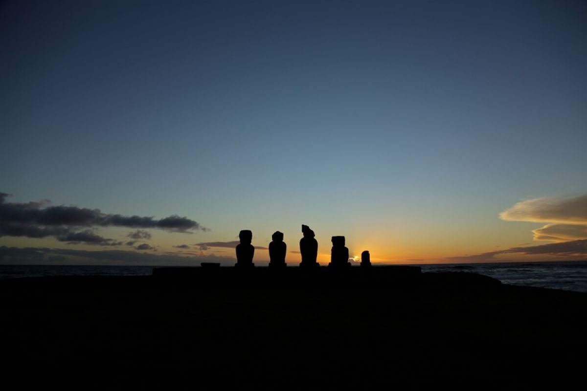 Kerusakan Patung Moai di Chile tak bisa diperbaiki