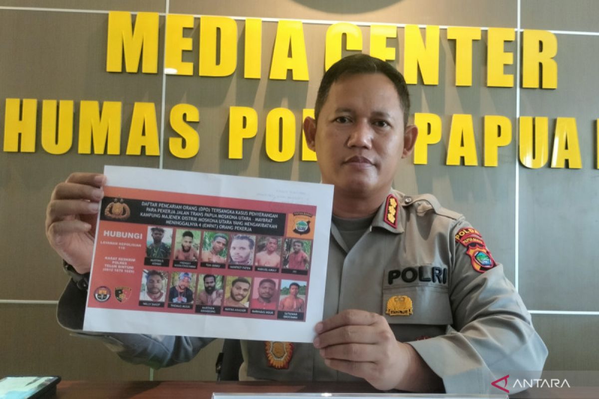 Polisi: 12 pembantai pekerja Jalan Trans Papua Barat masuk DPO