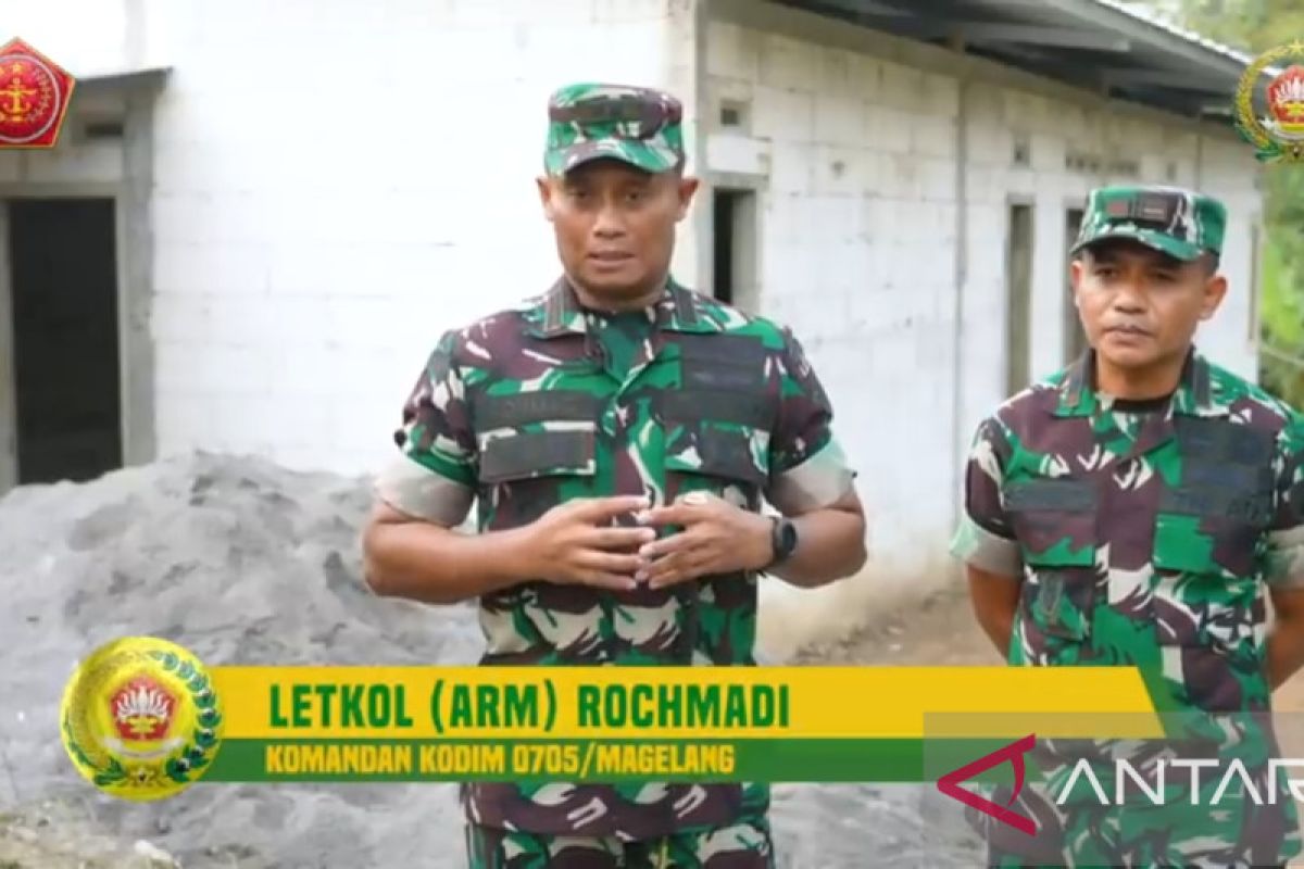 Kolaborasi TNI dan Pemkot Magelang bangun puluhan rumah layak huni