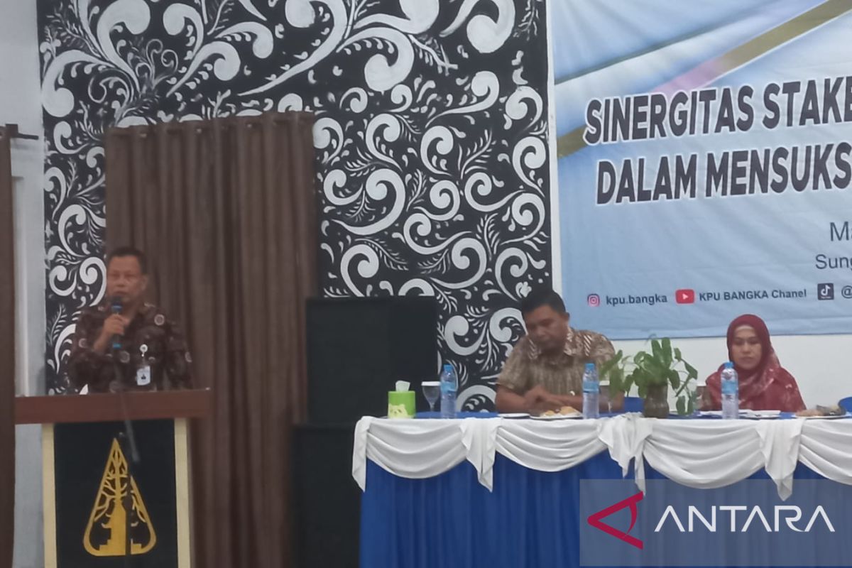 KPU Kabuapaten Bangka perkuat sinergi informasi dengan media massa