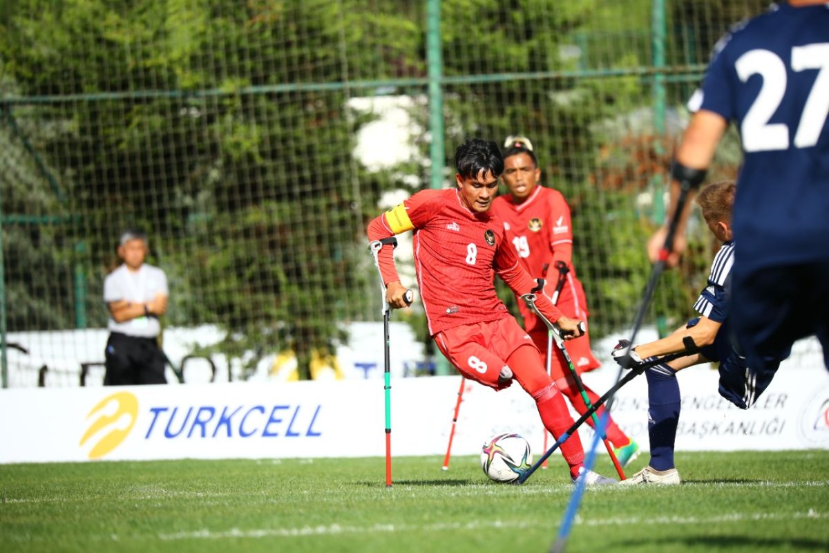 Timnas Indonesia taklukkan Jerman 2-0 di Piala Dunia Amputasi