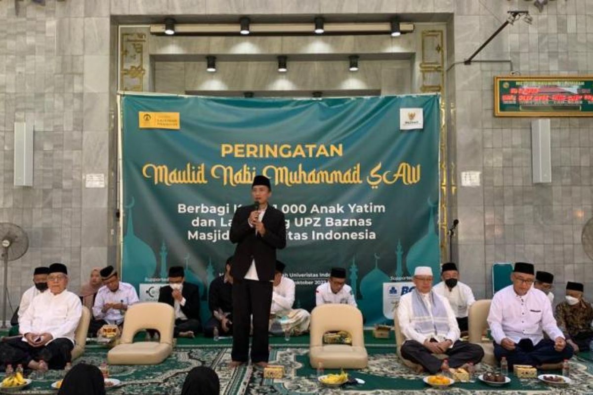 Peringati Maulid Nabi, Masjid UI berbagi kasih dengan 1.081 anak yatim