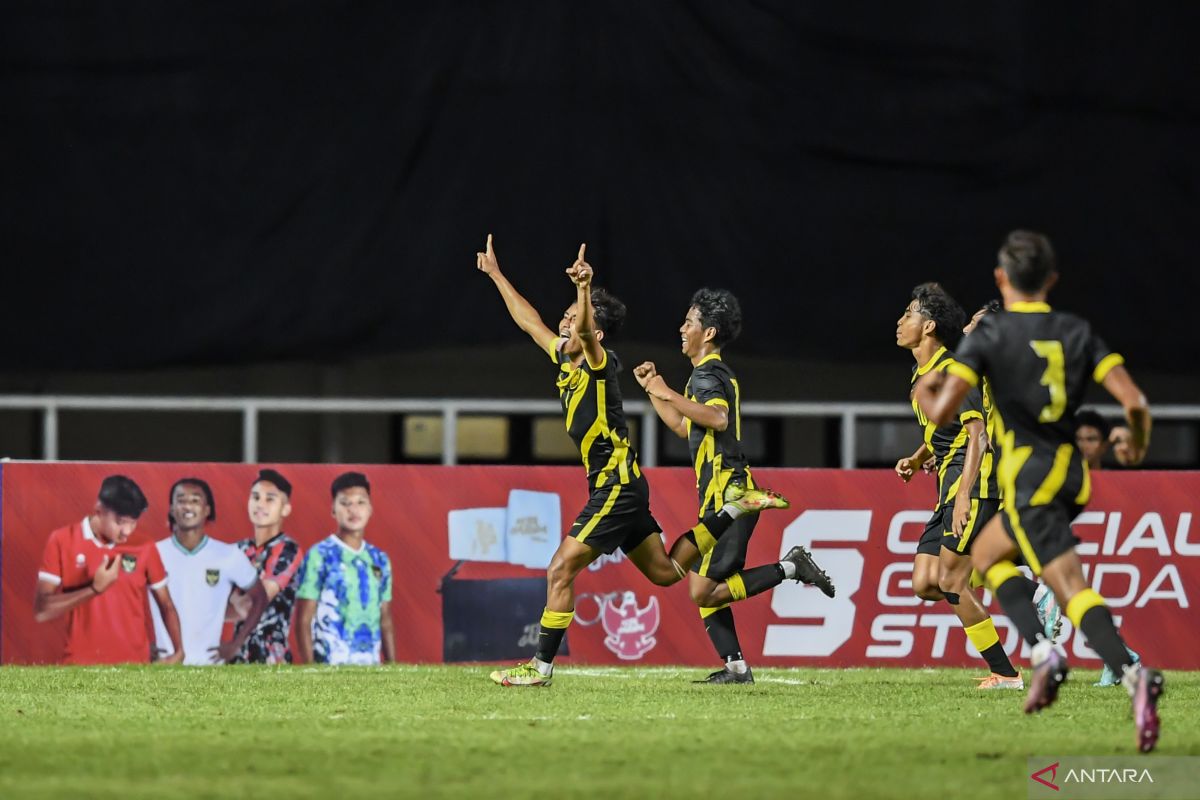 Digulung Malaysia 1-5, Indonesia sulit lolos Piala Asia U-17