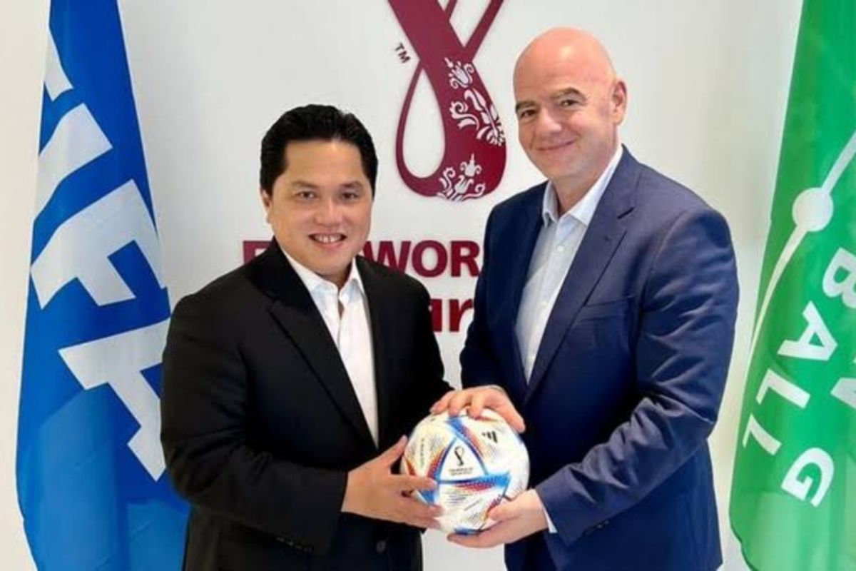 Erick Thohir bicara peluang Indonesia "bidding" tuan rumah Piala Dunia