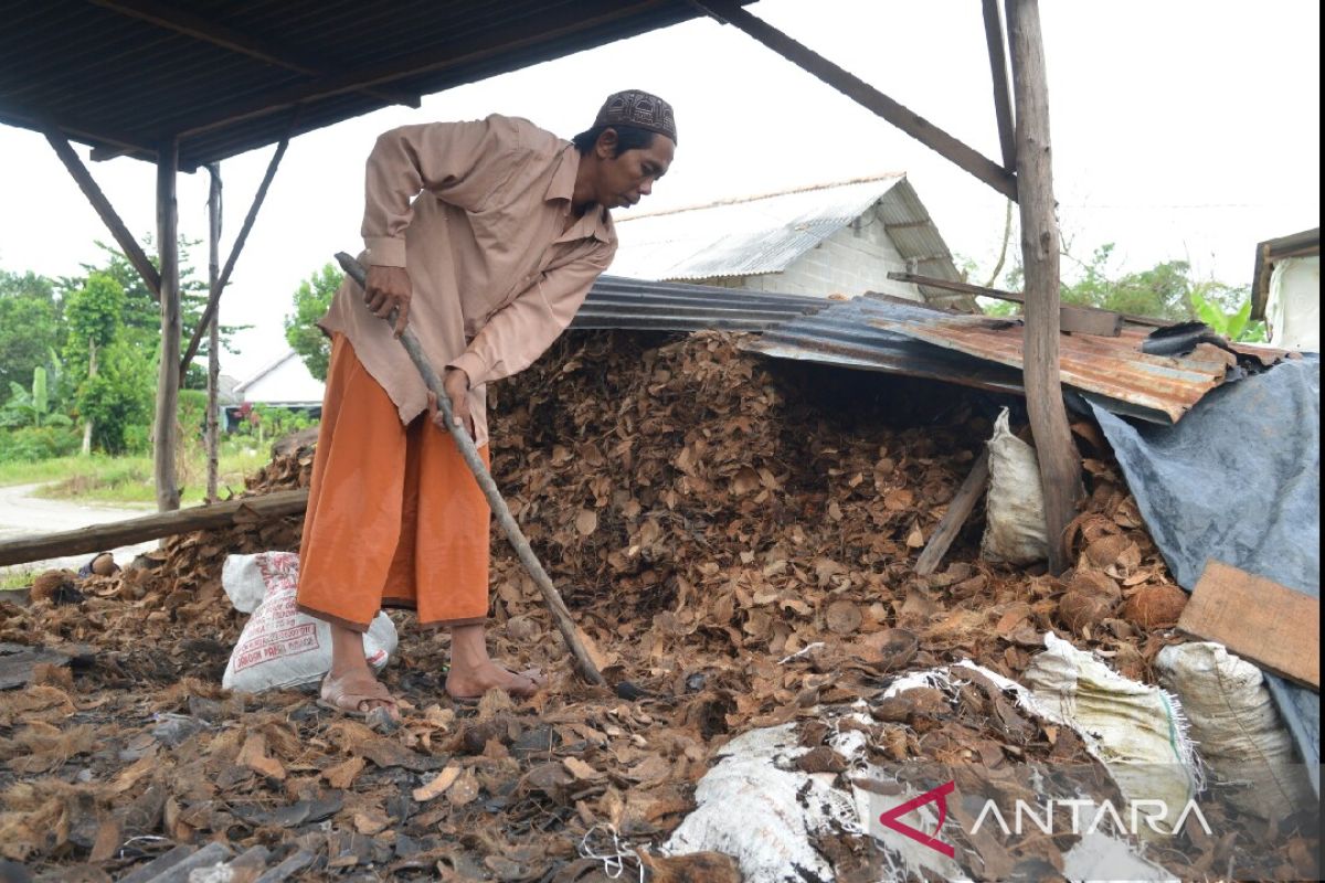 Terima bantuan dari PT Timah, Kampung Kelapa di Kelurahan Jelitik kembangkan briket dari tempurung kelapa