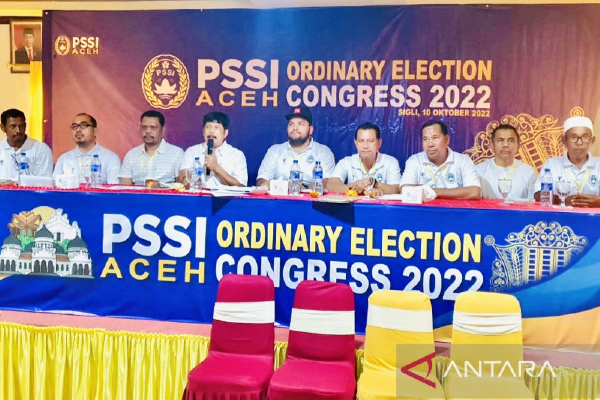 Ini pengurus baru Asprov PSSI Aceh 2022-2026 hasil Kongres di Pidie