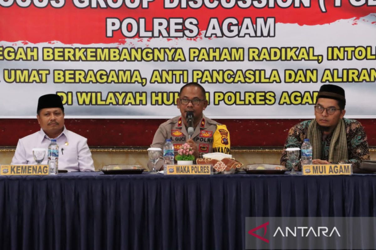 Polres Agam gelar FGD bahas upaya cegah paham radikalisme