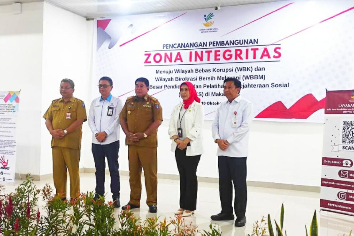 BBPPKS Makassar mendeklarasikan pencanangan pembangunan ZI bebas korupsi