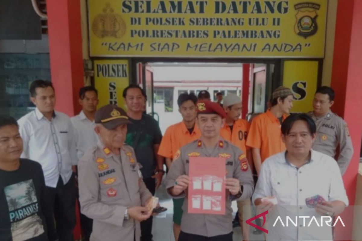 Polisi menangkap tiga bandar narkoba di Palembang