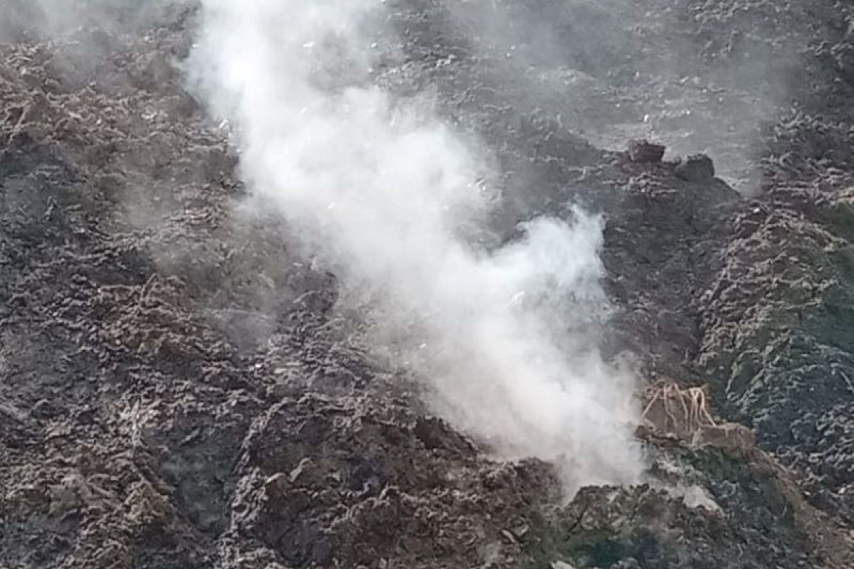 Lima titik  api muncul di lereng bukit Naimutis  NTT disertai bunyi letusan