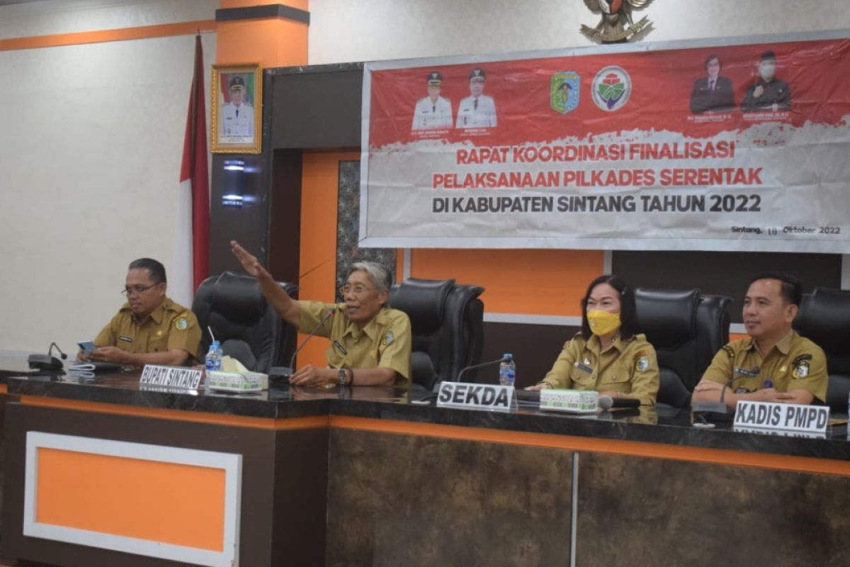 Masyarakat Sintang diminta jaga keamanan pilkades serentak di 72 desa