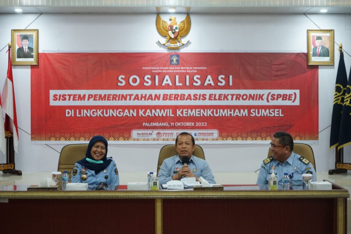 Kanwil Kemenkumham Sumsel lakukan sosialisasi Sistem Pemerintahan Berbasis Elektronik