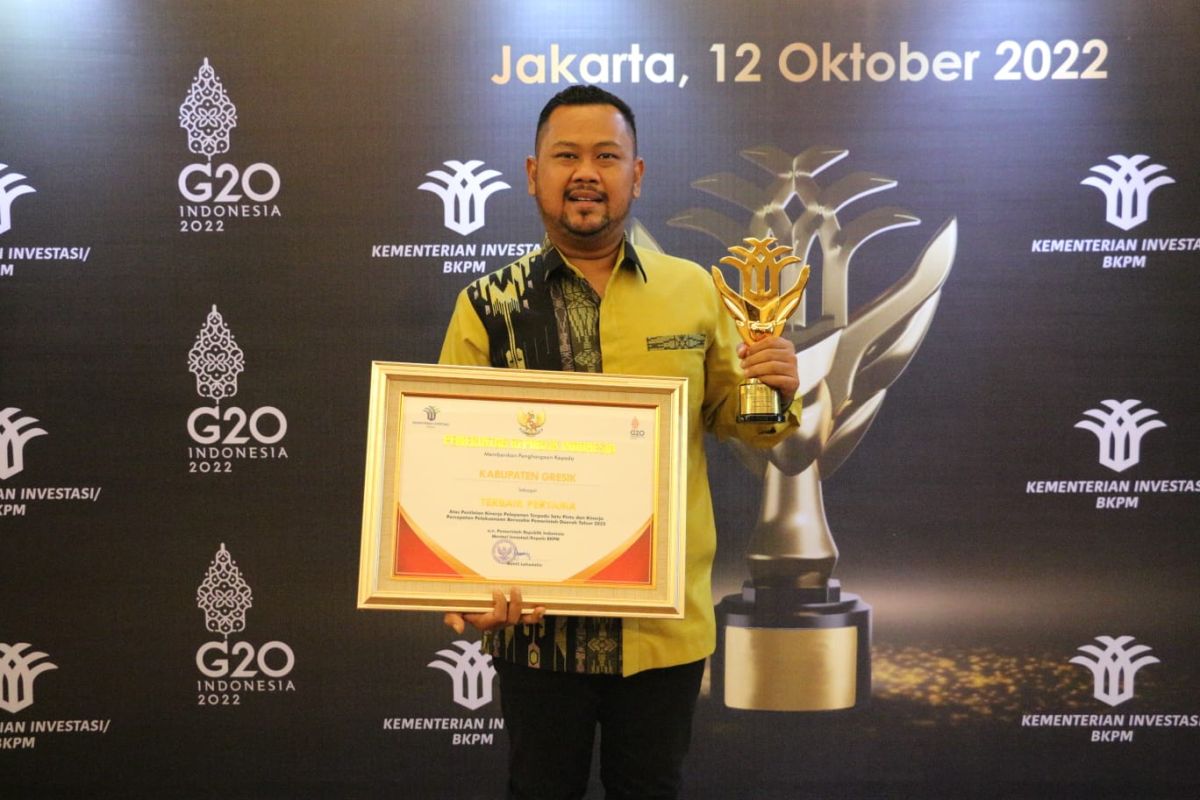 Kabupaten Gresik raih anugerah layanan investasi terbaik se-Indonesia