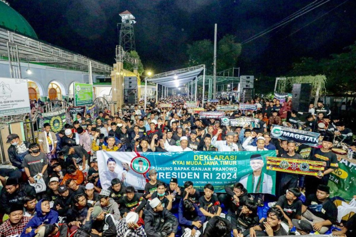 Ribuan santri di Sidoarjo kompak dukung Ganjar Pranowo maju Pilpres 2024