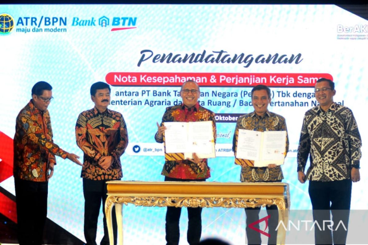 Kementerian Atr Bpn Kolaborasi Bersama Btn Percepat Sertifikasi Rumah